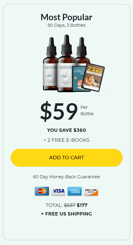 Order ZenCortex 3 bottles